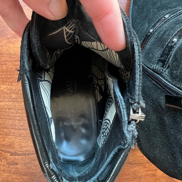 Aquatalia Folly Waterproof Black Wedge Boots - Picture 6 of 8